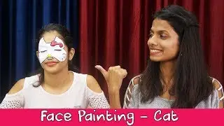 Cat Face Painting Tutorial | Halloween Face Painting Ideas | How to Face Paint For Children