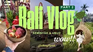 BALI Travel Vlog 🌴| Best Cafes, Beach Clubs and a day trip to Ubud - SEMINYAK & UBUD