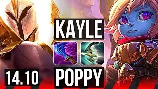 KAYLE vs POPPY (TOP) | 9k comeback, 41k DMG | NA Diamond | 14.10