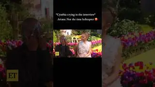 Cynthia crying in the interview Ariana Not the time helicopter 😡 #arianagrande #cynthiaerivo #wicked