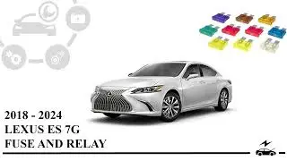 Fuse Box Diagram Lexus ES 300 350 (2018 - 2024) Designation and Location