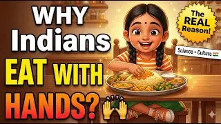 Why Indians Eat With Their Hands? The Science & Culture Explained! 🇮🇳 | Ananya #india #eating