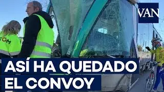 [ACCIDENTE TRAMBESÒS] Así ha quedado el tranvía accidentado en Sant Adrià