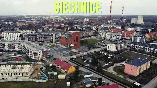 Siechnice Woj.Dolnośląskie | Urząd Miasta | Budowa Elektrociepłowni | Z Lotu ptaka | Dji mini 2 | 4k