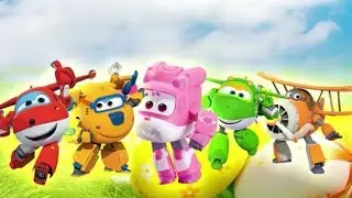 Learn with Super Wings Wrong Heads Animation for Baby Toddlers Nursery Rhymes for Children - 슈퍼윙스