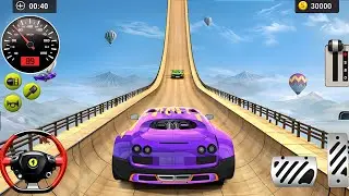 MEGA RAMP CAR SIMULATOR  !  Car Stunts Track Racing 🏁 🏎