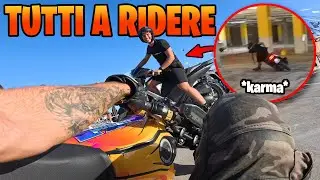CADENDO IN MOTO SI IMPARA...😅DA NAPOLI A CATANIA PER UN RADUNO DI PAZZI