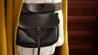 My First Attempt at Leather Work - A Medieval Kidney Bag