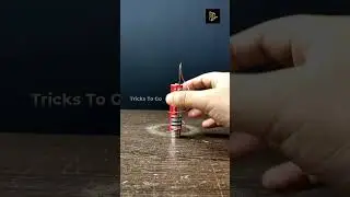 Battery, Magnet and Wire Science Experiment. #trickstogo