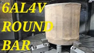 6AL4V, GRADE5 Titanium Round Bar Lathe Machining.