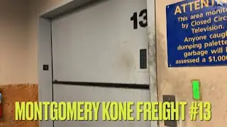 AWESOME MontgomeryKONE Traction Freight elevator #13 - Palisades Center - West Nyack, NY