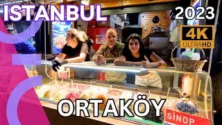 Istanbul Night Walking Tour Through  Ortaköy District | November 2023 (UHD 4k 60fps)
