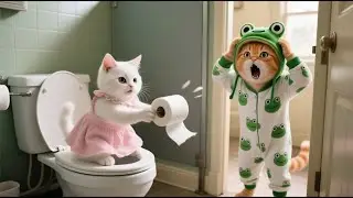 Ginger Kitten&rsquo;s Bathroom Mistake Leads to Mama Cat&rsquo;s Sacrifice