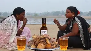 Chicken With Potato Masala Curry Eating And Drink Wine  Tribe Women ||