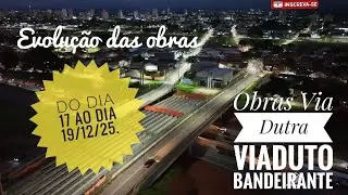Obras Via Dutra Viaduto Bandeirante  S&atilde;o Jos&eacute; dos Campos drone dji mini 5 pro