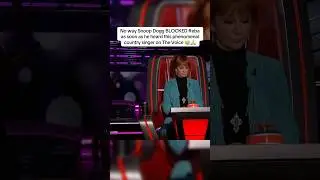 No way Snoop Dogg BLOCKED Reba as soon as he heard this phenomenal country singer 😭🙏  #thevoice