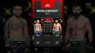 CODY BRUNDAGE CRAZY KO V JULIAN MARQUEZ😮 #ufc #mma #ufcfighter #codybrundage #shorts #ytshorts #ko