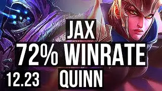 JAX vs QUINN (TOP) | 72% winrate, 4/4/18 | KR Grandmaster | 12.23