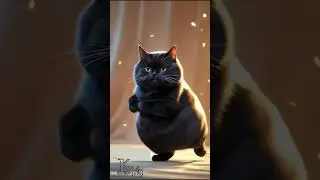 Cat Dance😻❤️ | Black Cat #ai #blackcat #catvideos #viralcatshorts #lovecats #cute #dancecat
