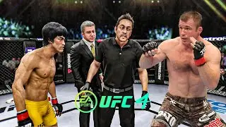 Bruce Lee vs  Matt Hughes   EA Sports UFC 4   Dragon Fight 🔥🐲