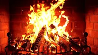 🔥 Fireplace 4K UHD! Fireplace with Crackling Fire Sounds. Fireplace Ambience