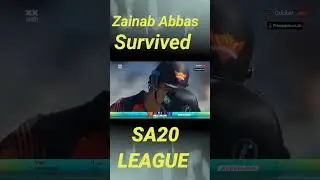 Zainab Abbas Survived #zainababbas #shorts #sa20league #short #shortvideo