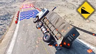 Cars vs Wavy Road &ndash; The Most INSANE Moments (Best of #4)