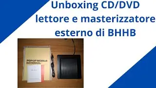 Unboxing CD DVD lettore e masterizzatore esterno di BHHB