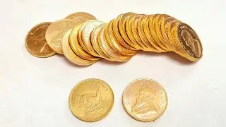 $50000 Fine Gold South Africa Krugerrand 1 oz 36g Coins each $2000 worth