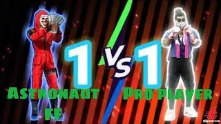 Astronaut FF vs Pro player || 1vs1 gameplay
