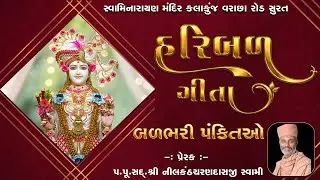 હરિબળ ગીતા   બળભરી પંક્તિઓ   H D H  Nilkanthcharandasji Swami  @KalakunjMandir @GadiSthan Jetpur