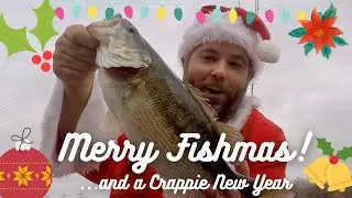 Merry Fish-Mas!  Winter Kayak Fishing for Bass Using Only Christmas-Themed Lures