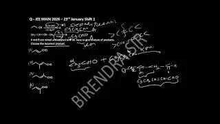 При взаимодействии CH3CH2CN с SnHCl получается A. Озонолиз бут-2-ена дает B. ........ JEE Main 2026