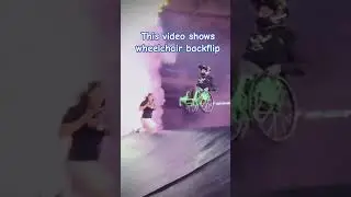 Pushing Limits: An Unbelievable Wheelchair Stunt breathtaking wheelchair backflip