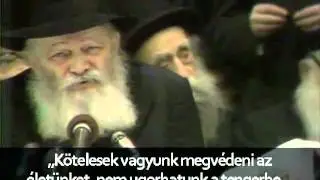 a lubavicsi rebbe: Visz&aacute;ly a tengern&eacute;l
