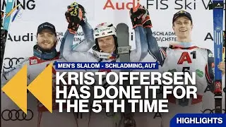 Kristoffersen Has Done It for the 5th Time | Highlights | FIS Alpine