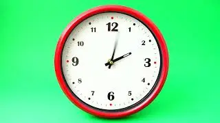 Clock fast forward in time, chroma background