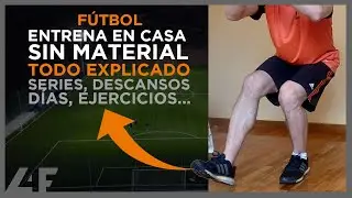 ⚽ RUTINA EJERCICIOS para FUTBOLISTAS en CASA SIN MATERIAL | ENTRENAMIENTO FÚTBOL CASA (SIN MATERIAL)