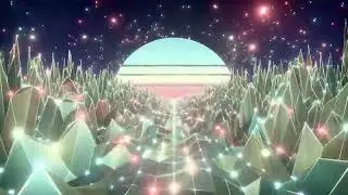 10 Hours Pastel Neon Sci-Fi Landscape 🌌 | Silent Futuristic Visual | No Sound | 4K