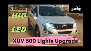 XUV500 LIGHT Upgrade With HID and LED's #video#trendingvideo #xuv500#automobile#car@hussainsbrief