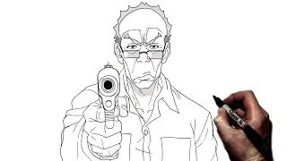 How To Draw Robert Freeman | Step By Step | The Boondocks