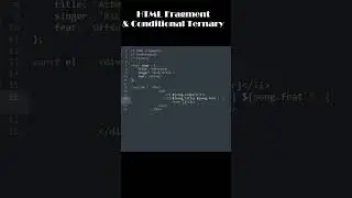 JavaScript - HTML Fragment & Conditional Ternary