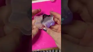 Resin Star Shaker Demolding #asexual #star #purple #black #white #gray #glitter #craft #crafty