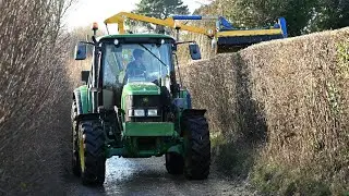 Hedge Cutting with John Deere 6220 & Bomford Trimmer - Hedge Cutting 2024
