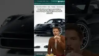 Designing my dream car at 2am | Pedro Pascal meme | #pedropascal #porsche