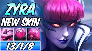 CRIME CITY NIGHTMARE ZYRA FULL AP - New Amazing Skin Gameplay | Build & Runes | League of Legends