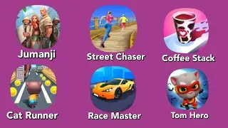 Jumanji - Street Chaser - CoffeeStack - Tom Run - RaceMaster - Tom Hero | Gameplay combo
