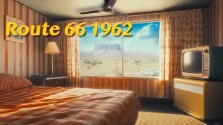 Route 66 1962 | Ambience, Retro TV Commercials, Fan Noise, Sleep Sounds