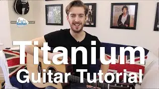 Titanium Guitar Lesson Tutorial (Acoustic) David Guetta/ Sia