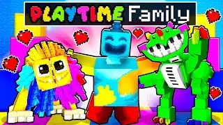 Having a POPPY PLAYTIME FAMILY in Minecraft!